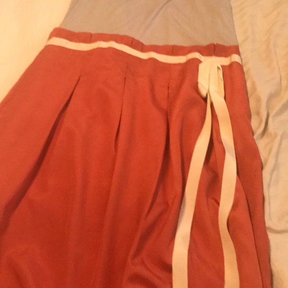 Dress. Burnt orange with light grey tank top - Picture 2 of 2